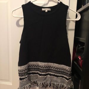 Madewell Sweater Tank / Size S / Black & White